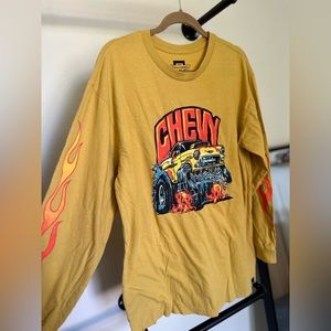 Brixton/Chevy Colab 55 Heavy L/S Standard Tee - Impala Yellow